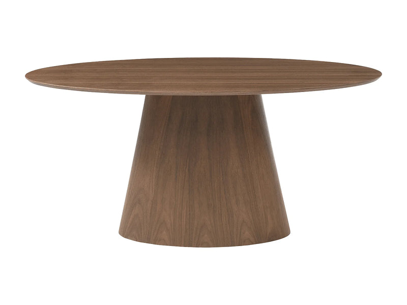 Table Noyer Japandi Six Personnes Naturel Foncé - Antelada