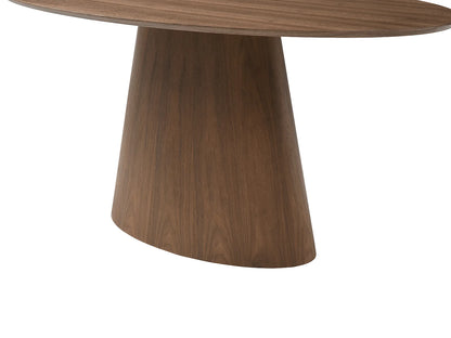 Table Noyer Japandi Six Personnes Naturel Foncé - Antelada