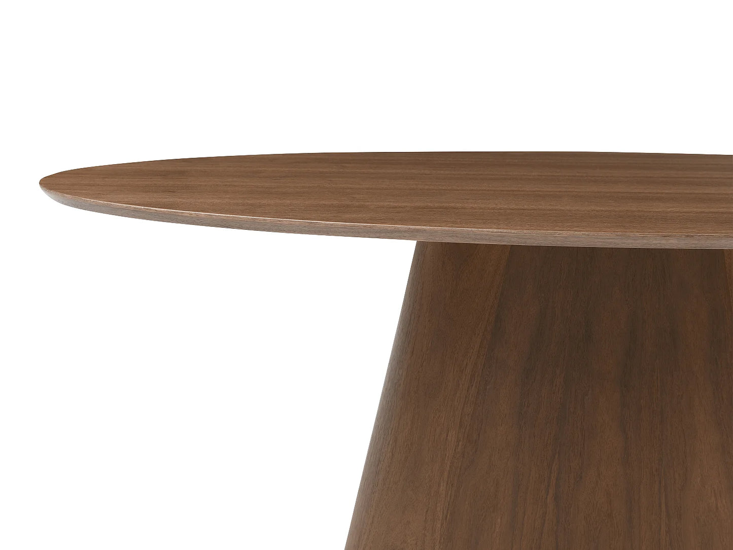 Table Noyer Japandi Six Personnes Naturel Foncé - Antelada