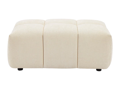 Pouf Texture Japandi Organique Beige - Apoliu