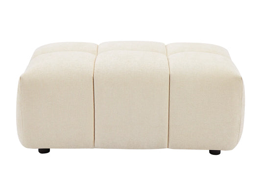 Pouf Texture Japandi Organique Beige - Apoliu