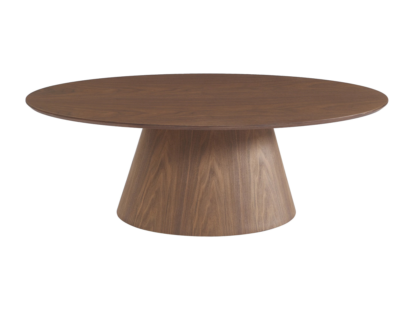 Table Basse Japandi Ovale en Noyer - Antelada