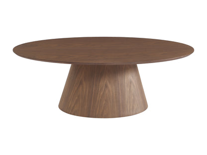 Table Basse Japandi Ovale en Noyer - Antelada