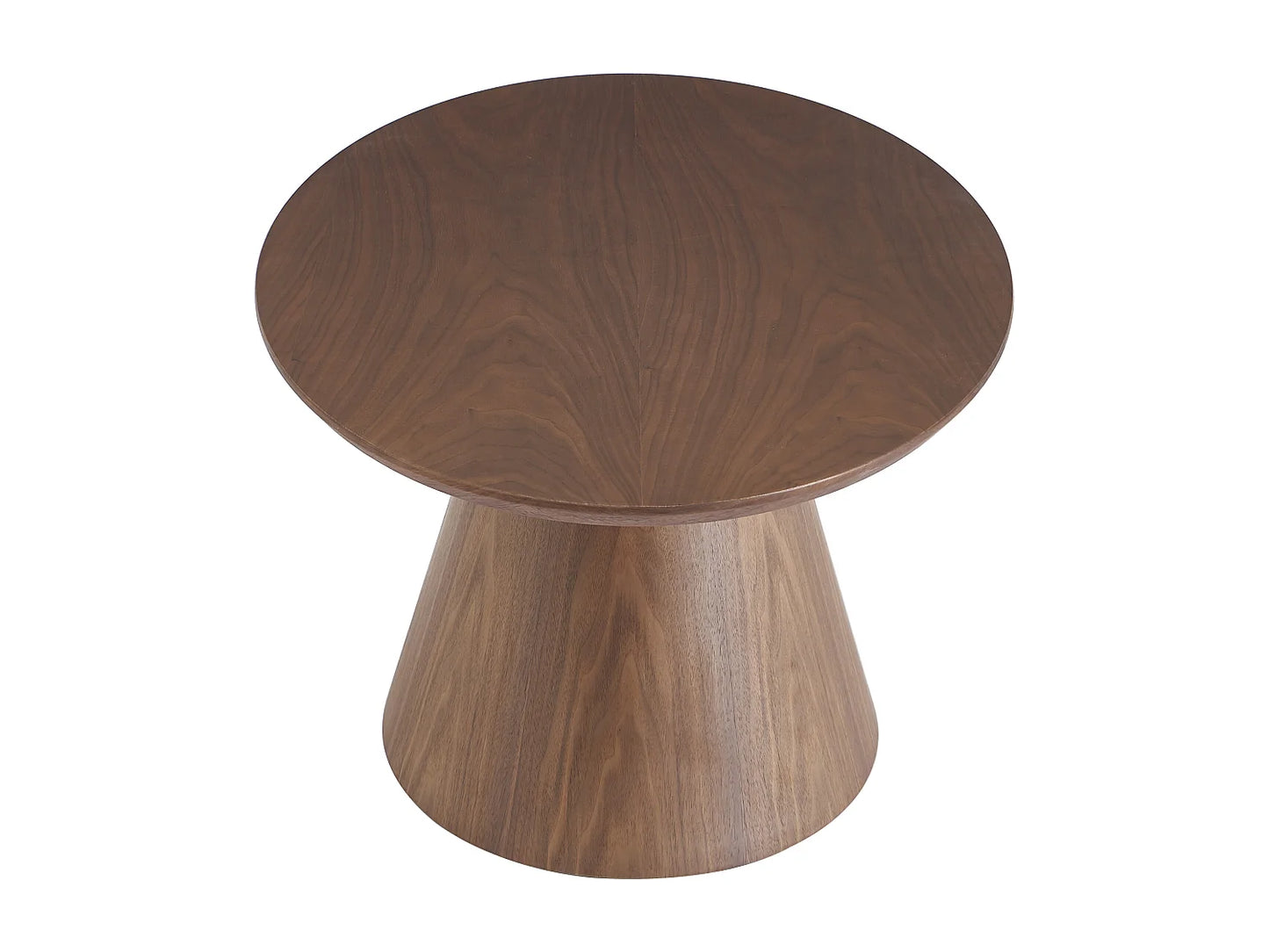 Table Basse Japandi Ovale en Noyer - Antelada
