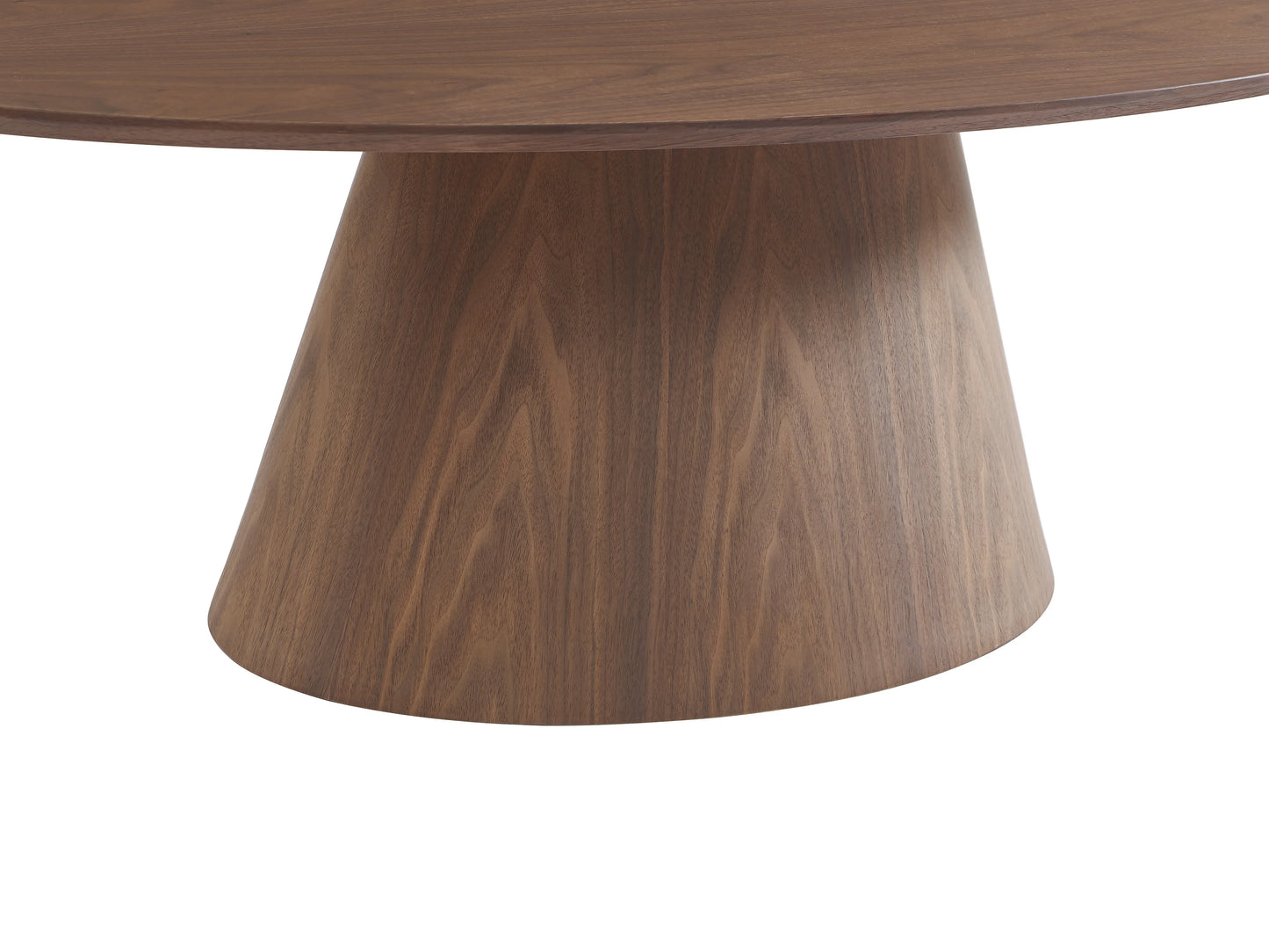 Table Basse Japandi Ovale en Noyer - Antelada