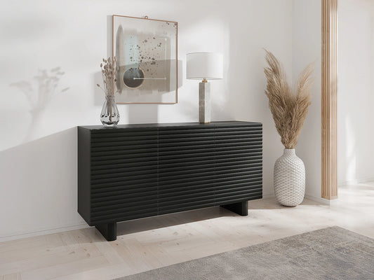 Buffet Noir Japandi Design Minimaliste - Ludima