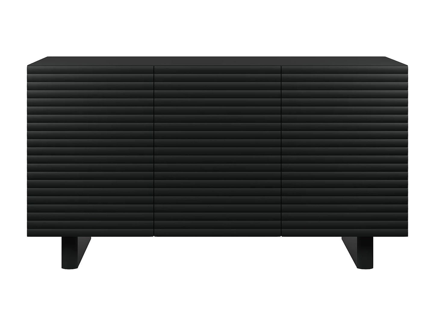 Buffet Noir Japandi Design Minimaliste - Ludima