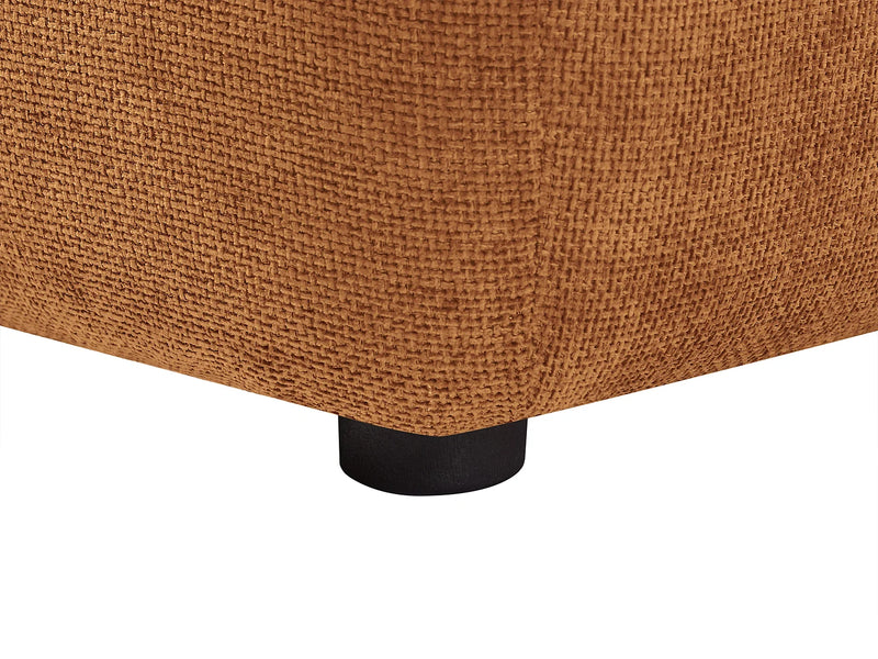 Pouf Texture Japandi Teinte Terracotta - Apoliu