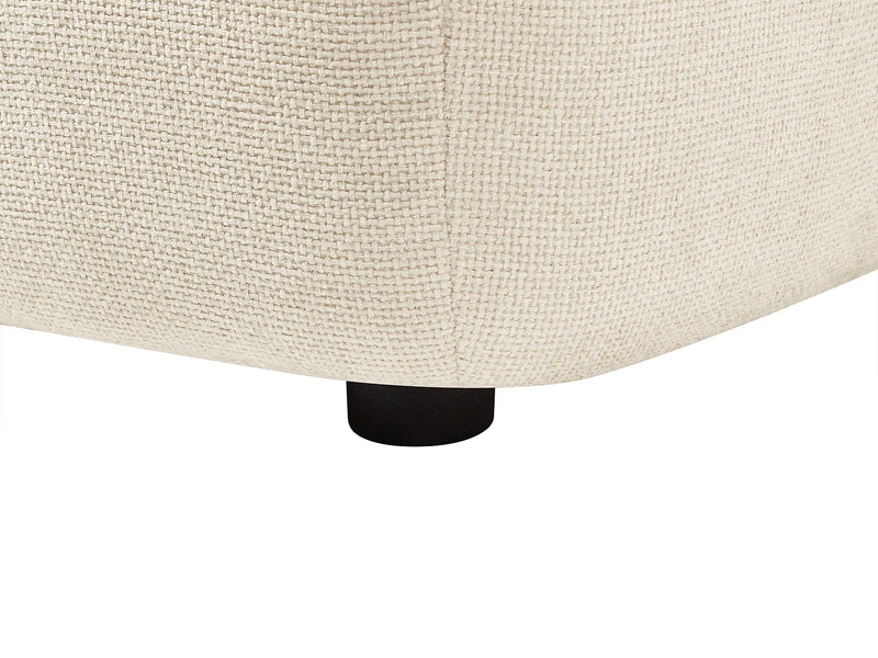 Pouf Texture Japandi Organique Beige - Apoliu