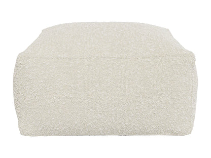 Pouf Épuré Japandi Bouclette Beige - Noumara