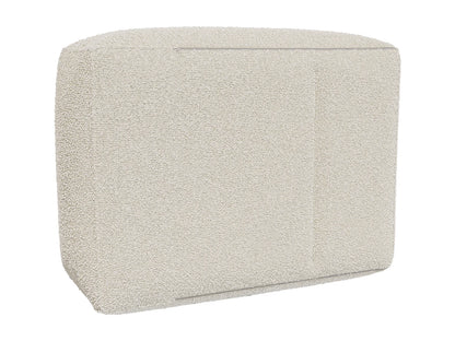 Pouf Épuré Japandi Bouclette Beige - Noumara