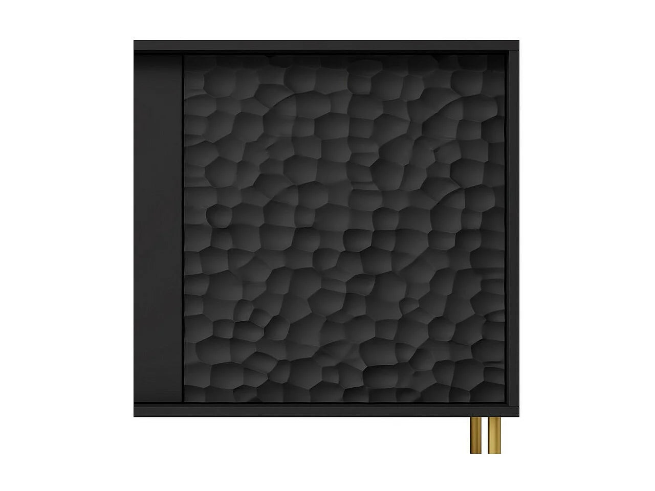 Buffet Design Japandi Noir Et Or - Tramona