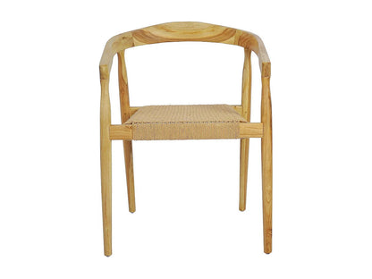 Fauteuil Table Japandi Teck Corde Tressée - Buri