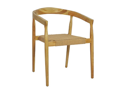 Fauteuil Table Japandi Teck Corde Tressée - Buri
