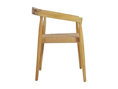 Fauteuil Table Japandi Teck Corde Tressée - Buri