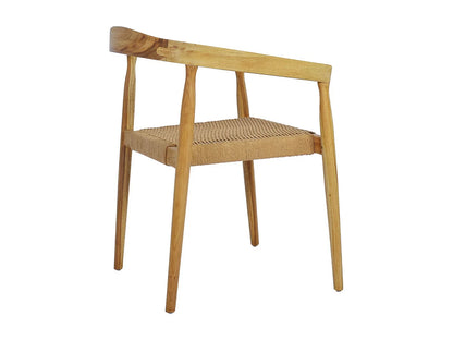 Fauteuil Table Japandi Teck Corde Tressée - Buri
