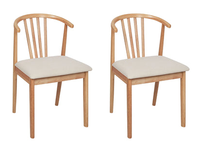 Chaise Japandi Salle À Manger Bois Clair - Craig