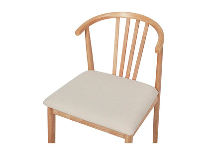 Chaise Japandi Salle À Manger Bois Clair - Craig