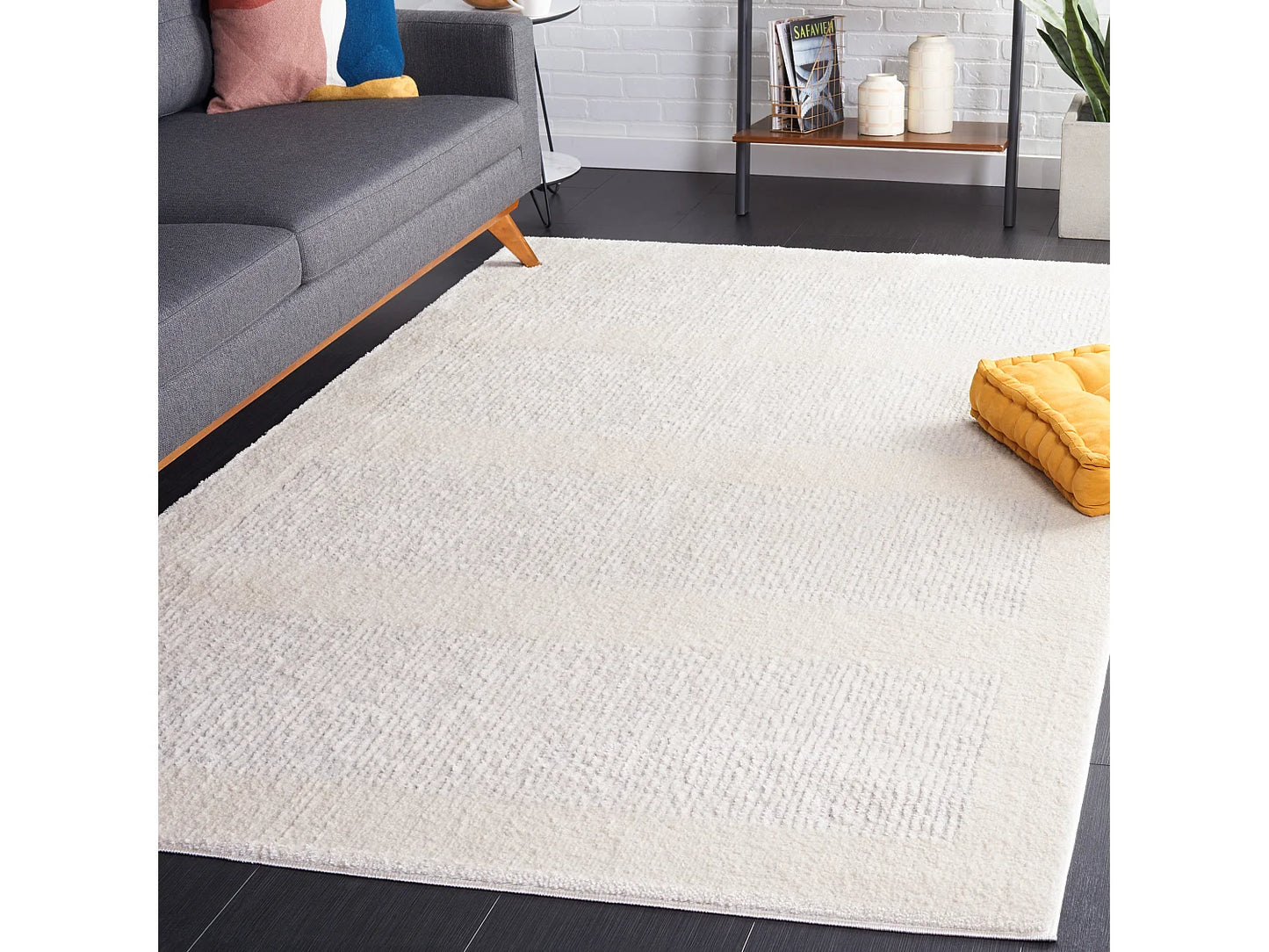 Tapis Japandi Ivoire Et Gris - Breanna