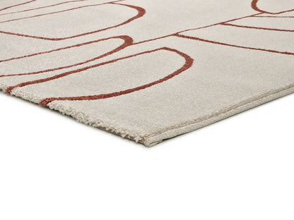 Tapis Japandi Géométrique Cuivré - Beruti