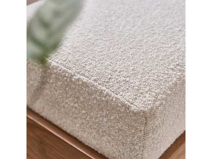 Banc Teck Japandi Assise Bouclette - Teck