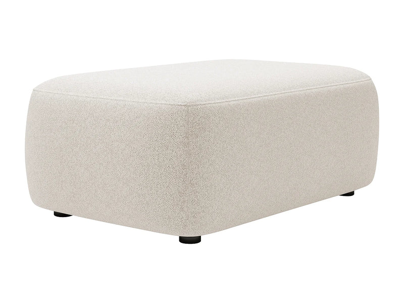 Pouf Tactile Japandi Tissu Beige - Daviso