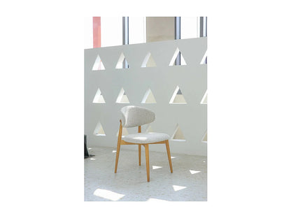 Chaise Japandi Skandi Bois Massif Gris - Skandi