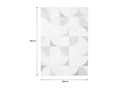 Tapis Japandi Rétro Poils Ras Crème - Rétro