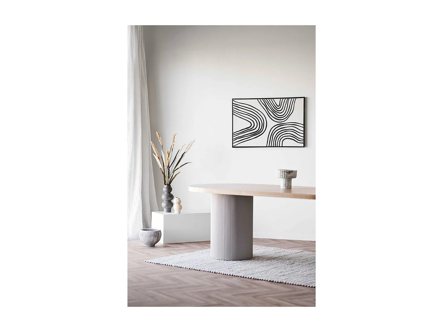 Table Solva Japandi Couleur Sable Naturel - Solva