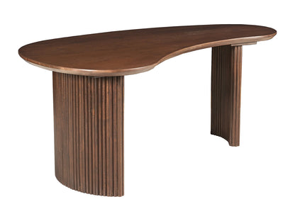 Table Basse Japandi Organique en Bois Foncé - Tamenia
