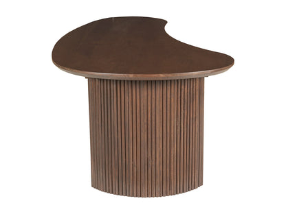 Table Basse Japandi Organique en Bois Foncé - Tamenia