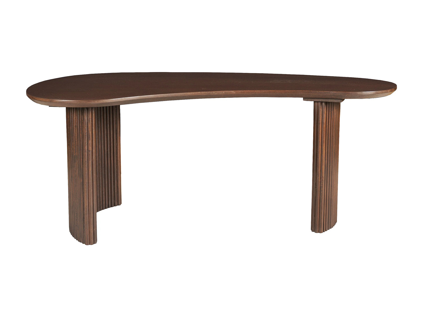 Table Basse Japandi Organique en Bois Foncé - Tamenia