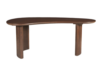 Table Basse Japandi Organique en Bois Foncé - Tamenia