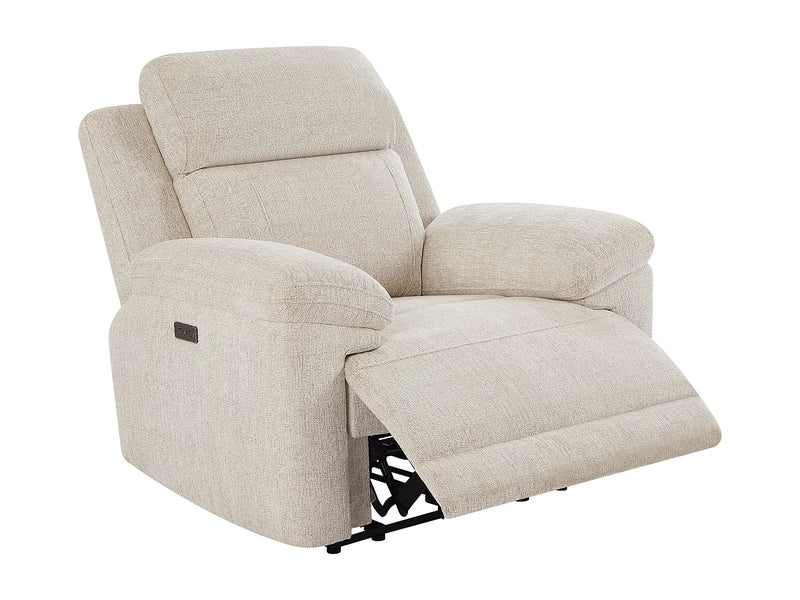 Fauteuil Japandi Relax Électrique Chiné Beige - Keluno