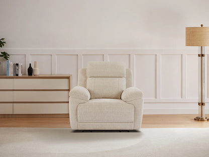 Fauteuil Japandi Relax Électrique Chiné Beige - Keluno