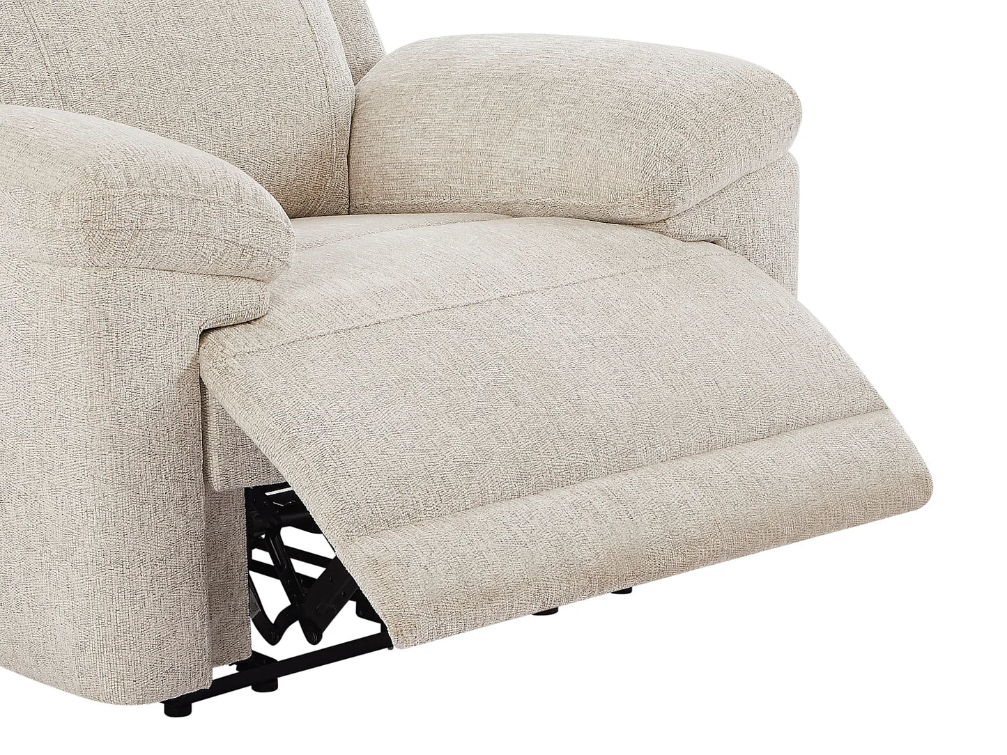 Fauteuil Japandi Relax Électrique Chiné Beige - Keluno