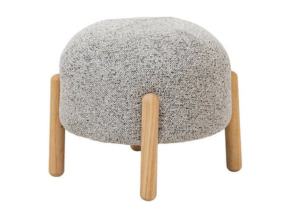 Petit Tabouret Japandi Bouclette Gris - Calya
