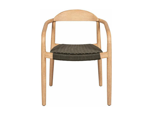 Chaise Repas Japandi Eucalyptus Corde Kaki - Anam