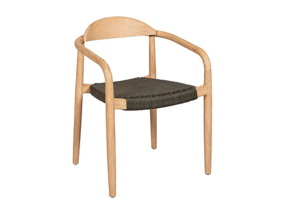 Chaise Repas Japandi Eucalyptus Corde Kaki - Anam