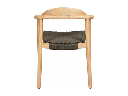 Chaise Repas Japandi Eucalyptus Corde Kaki - Anam