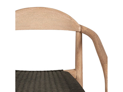 Chaise Repas Japandi Eucalyptus Corde Kaki - Anam