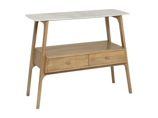 Console Hybride Japandi Manguier Marbre - Hari
