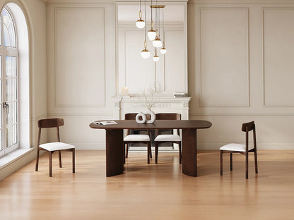 Table Acacia Japandi Naturel Foncé - Tamenia