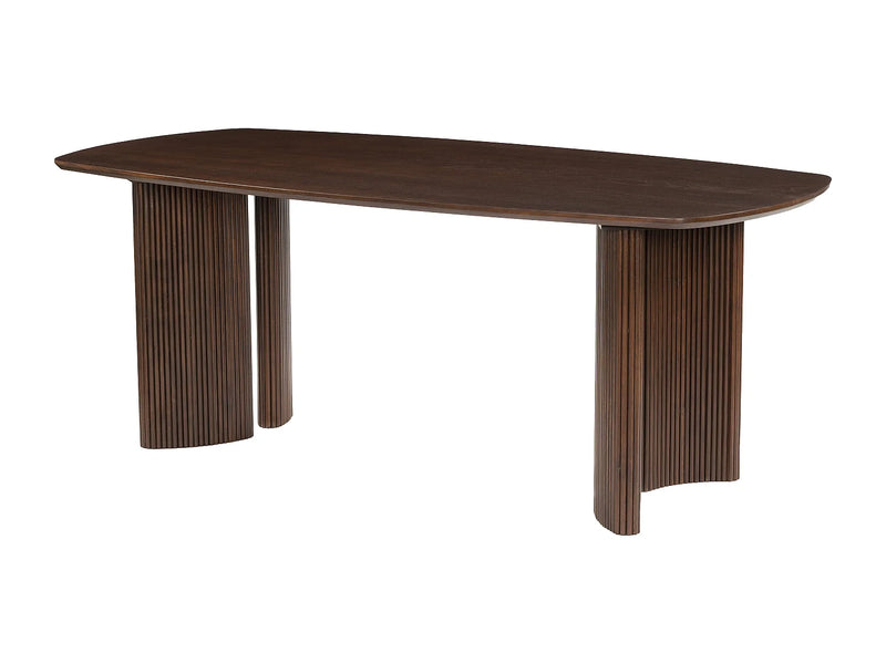 Table Acacia Japandi Naturel Foncé - Tamenia
