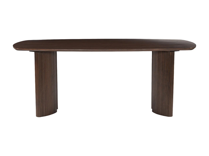 Table Acacia Japandi Naturel Foncé - Tamenia