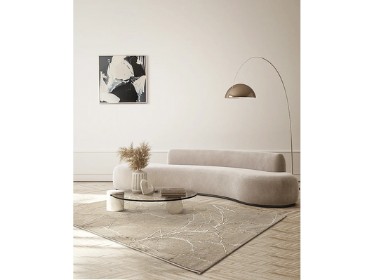 Tapis Japandi Brillant Nature Beige - Mila