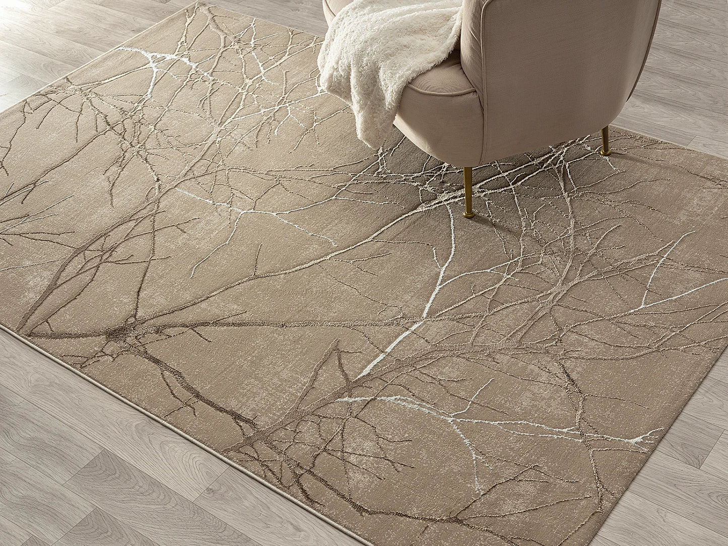 Tapis Japandi Brillant Nature Beige - Mila