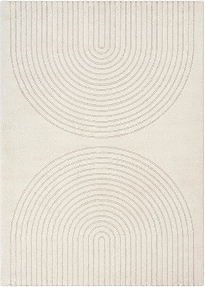 Tapis Japandi Poils Denses Crème – Elisa