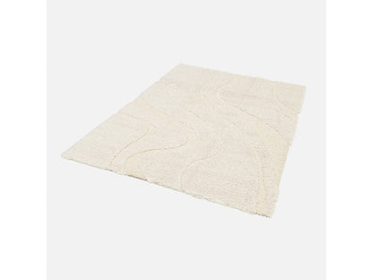 Tapis Japandi Shaggy Relief Crème - Amy