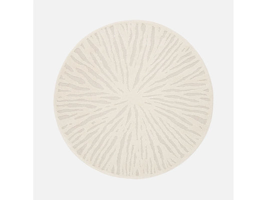 Tapis Rond Japandi Salon Crème - Helen